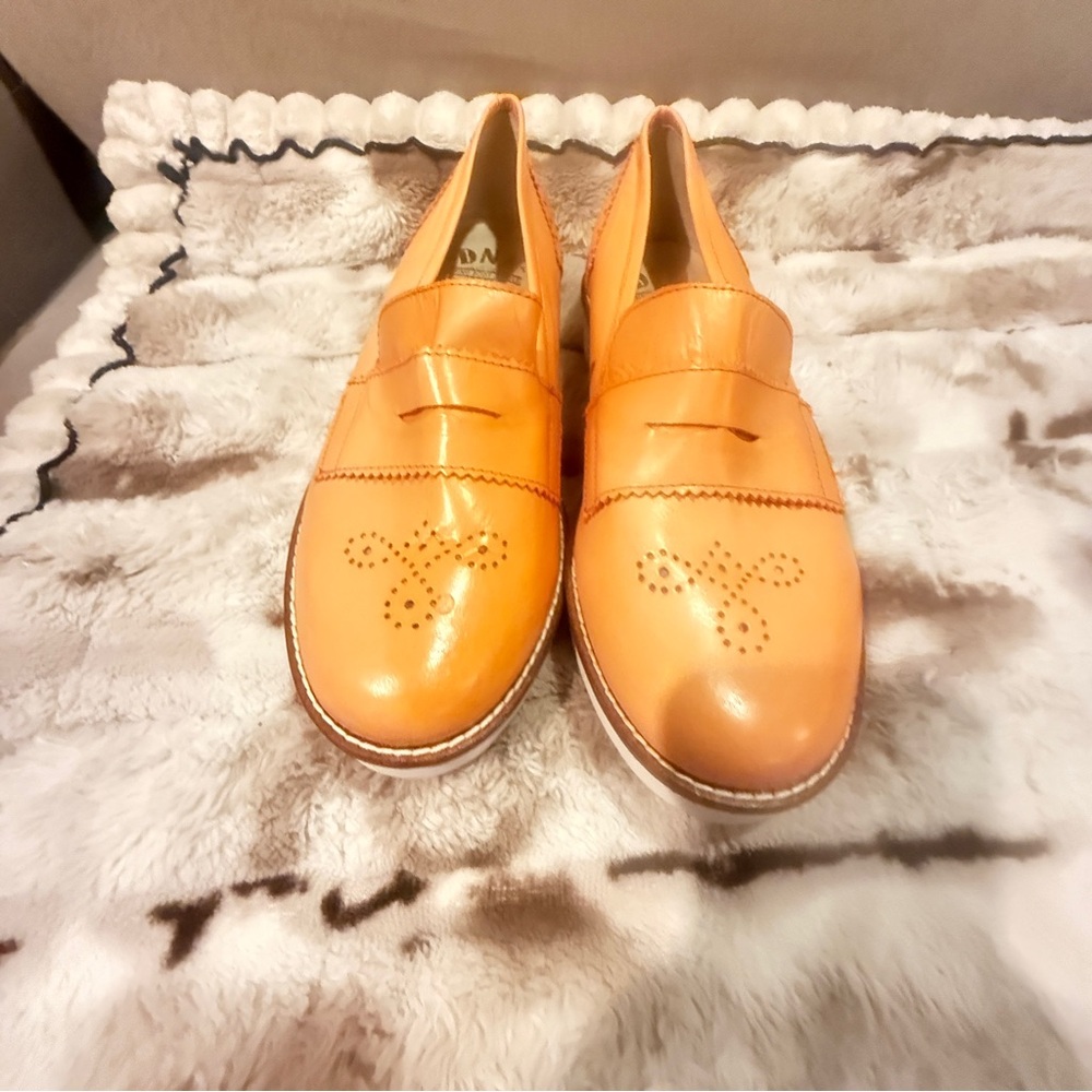 DNA Couture Tan Leather Flats